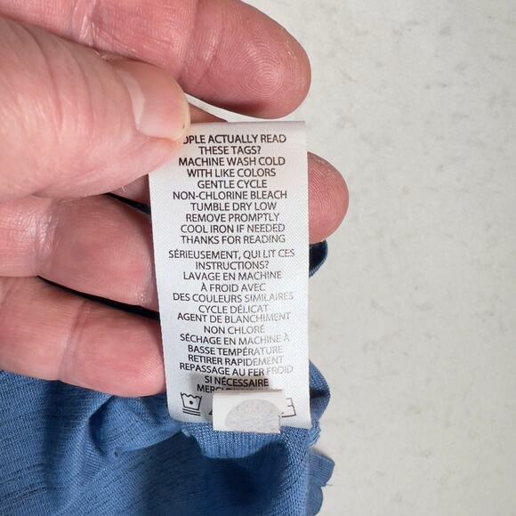 Travis Mathew Golf Polo Shirt Men's 2XL "Textured" Blue w/ Company Branding - Picture 10 of 13